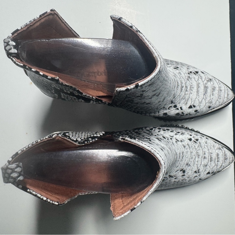 Jeffrey Campbell Optimum Snake‎ Skin Booties - Picture 10 of 14